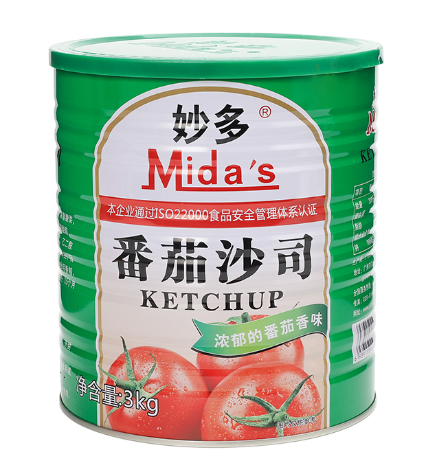 妙多番茄沙司3KG商用装（绿）